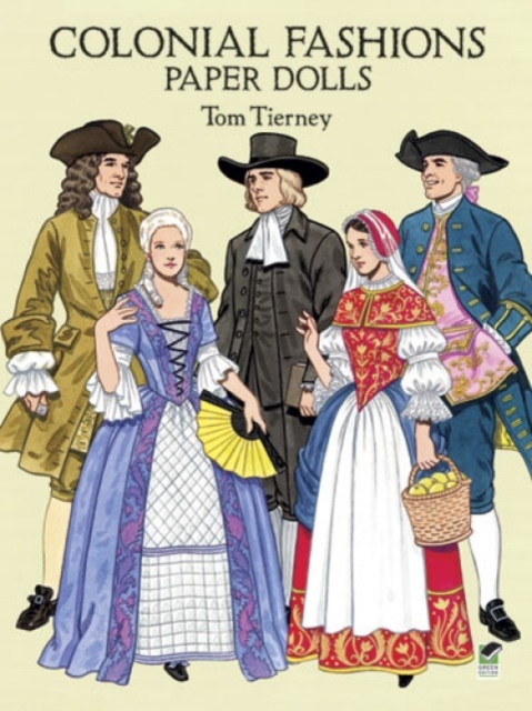 Colonial Fashions Paper Dolls, Paperback Book