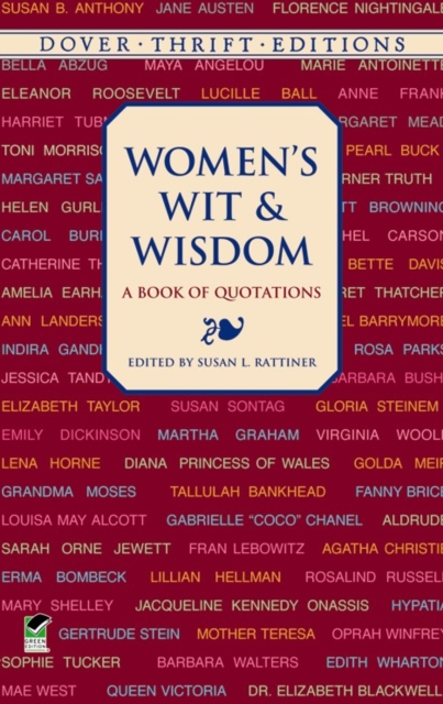 Women's Wit and Wisdom : A Book of Quotations, Paperback / softback Book