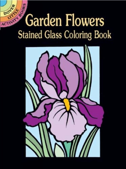 Garden Flowers Stained Glass Coloring Book, Other merchandise Book
