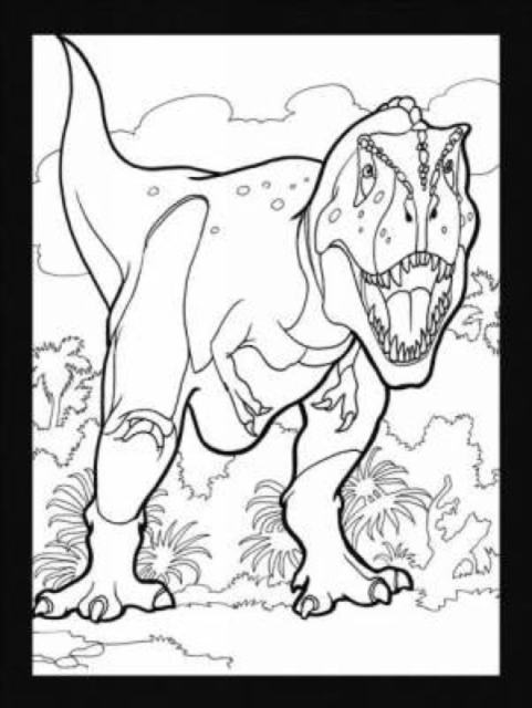 Dinosaurs Stained Glass Coloring Book, Paperback / softback Book
