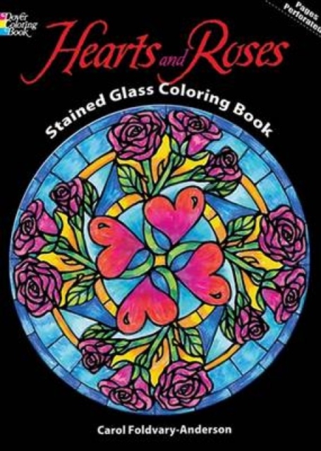 Hearts and Roses Stained Glass Coloring Book, Other merchandise Book