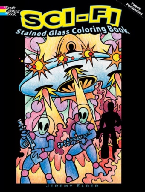 Sci-Fi Stained Glass Coloring Book, Paperback / softback Book