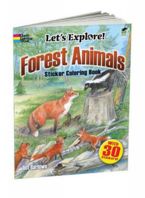 Forest Animals Sticker Coloring Book, Paperback / softback Book