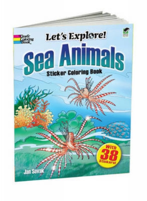 Sea Animals Sticker Coloring Book, Paperback / softback Book