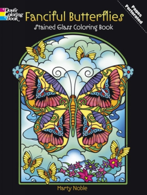 Fanciful Butterflies Stained Glass Coloring Book, Paperback / softback Book