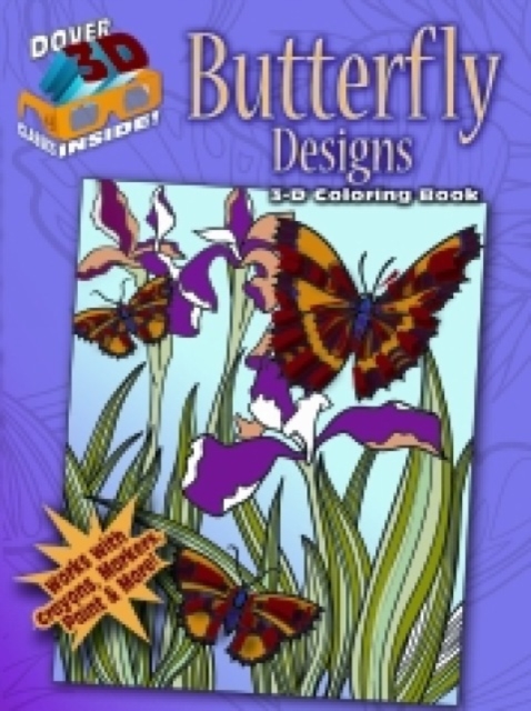 3-D Coloring Book - Butterfly Designs, Paperback / softback Book