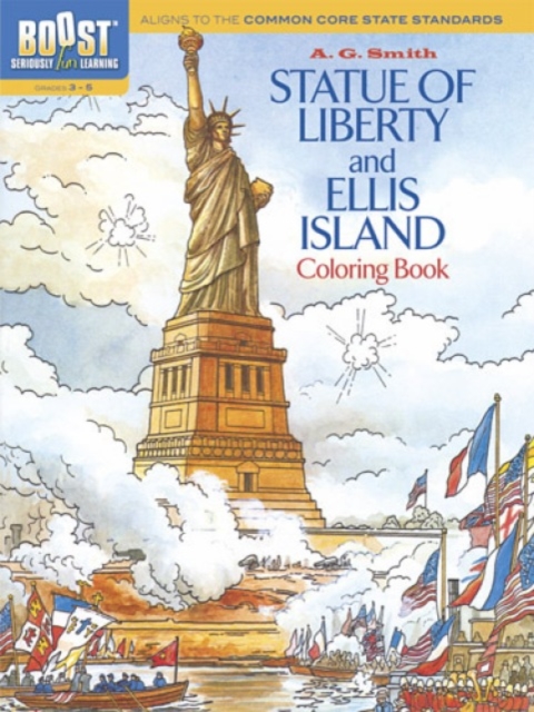 Boost Statue of Liberty and Ellis Island Coloring Book, Paperback / softback Book