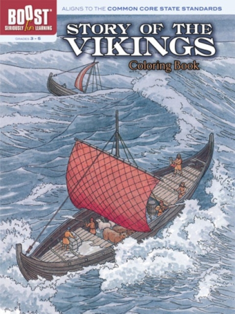 Boost Story of the Vikings Coloring Book, Paperback / softback Book