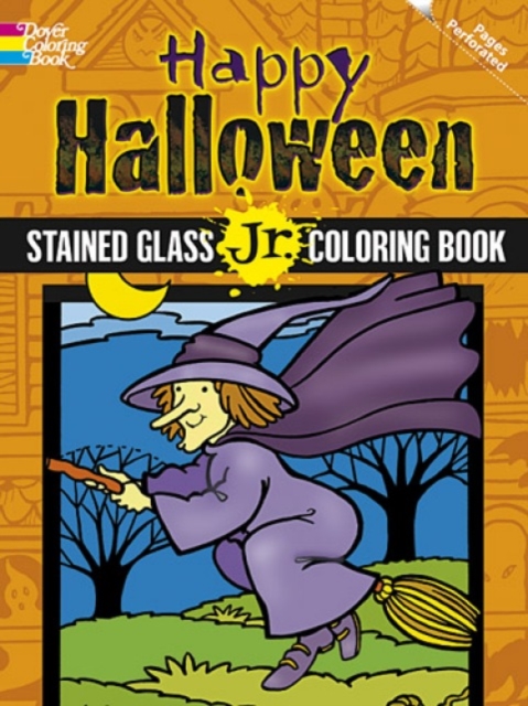 Happy Halloween Stained Glass Jr. Coloring Book, Paperback / softback Book