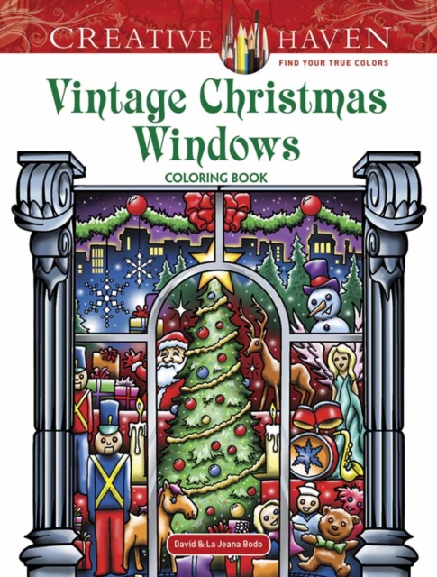 Creative Haven Vintage Christmas Windows Coloring Book, Paperback / softback Book