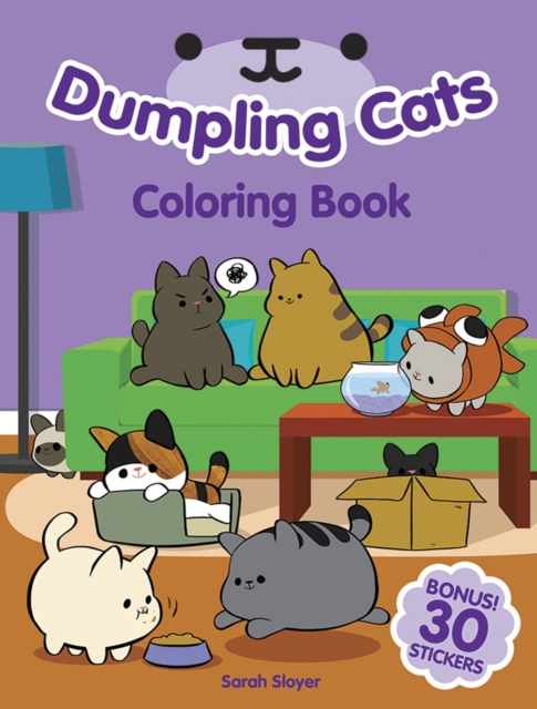 Dumpling Cats Coloring Book with Stickers, Paperback / softback Book