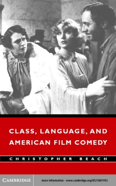Class, Language, and American Film Comedy, PDF eBook