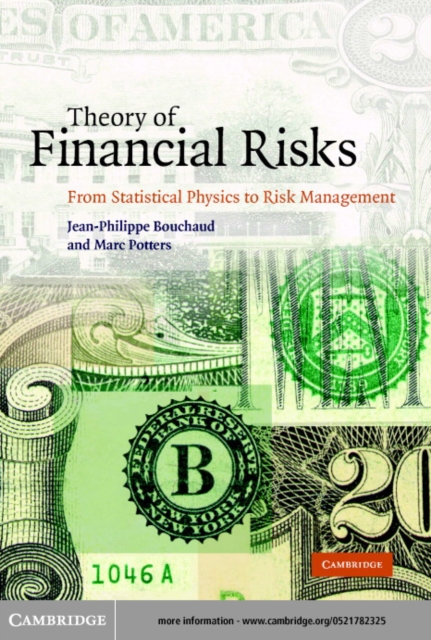 Theory of Financial Risks : From Statistical Physics to Risk Management, PDF eBook