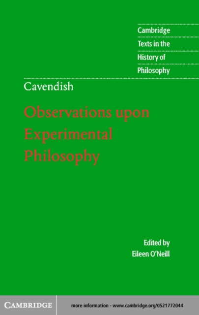 Margaret Cavendish: Observations upon Experimental Philosophy, PDF eBook