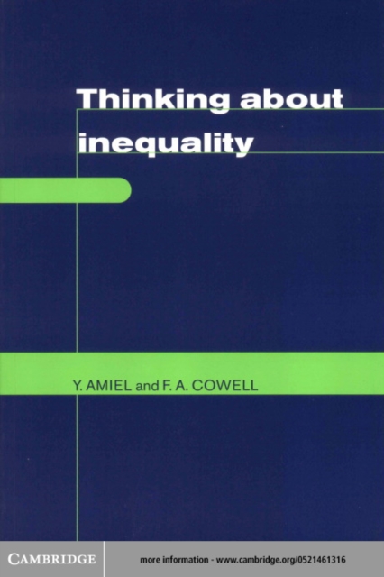Thinking about Inequality : Personal Judgment and Income Distributions, PDF eBook