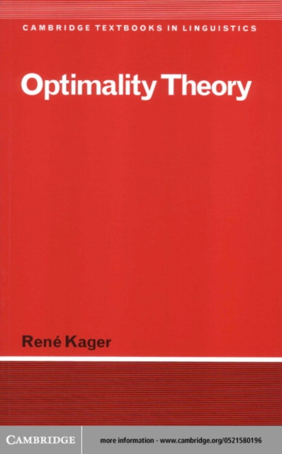 Optimality Theory, PDF eBook