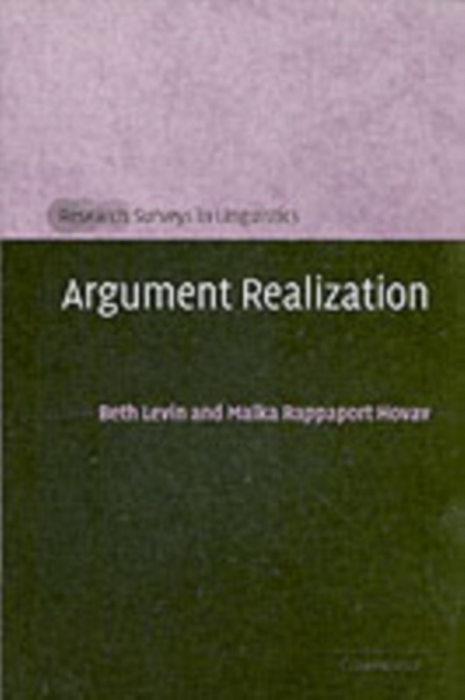 Argument Realization, PDF eBook