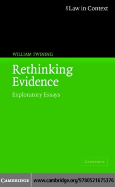 Rethinking Evidence : Exploratory Essays, PDF eBook