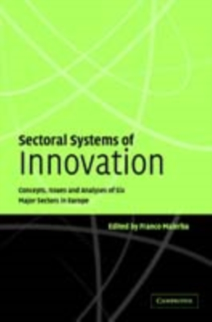 Sectoral Systems of Innovation : Concepts, Issues and Analyses of Six Major Sectors in Europe, PDF eBook