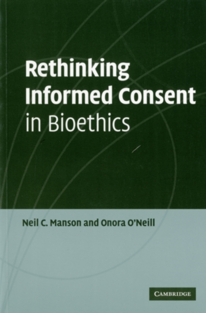 Rethinking Informed Consent in Bioethics, PDF eBook