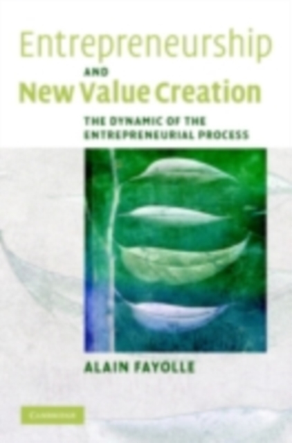Entrepreneurship and New Value Creation : The Dynamic of the Entrepreneurial Process, PDF eBook