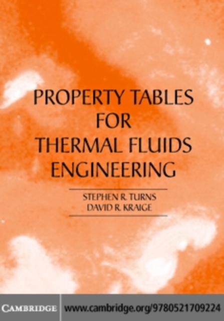 Properties Tables Booklet for Thermal Fluids Engineering, PDF eBook
