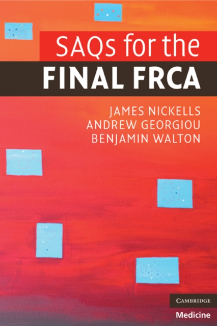 SAQs for the Final FRCA, EPUB eBook