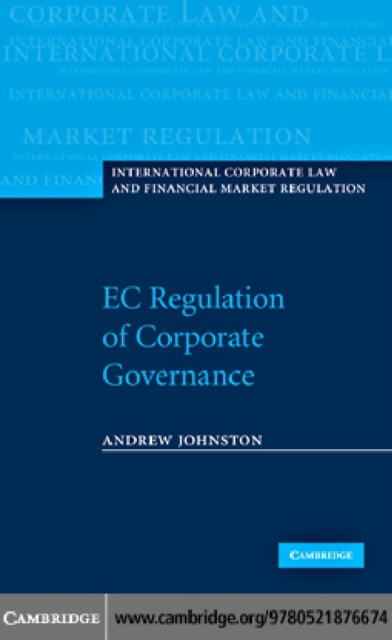 EC Regulation of Corporate Governance, PDF eBook