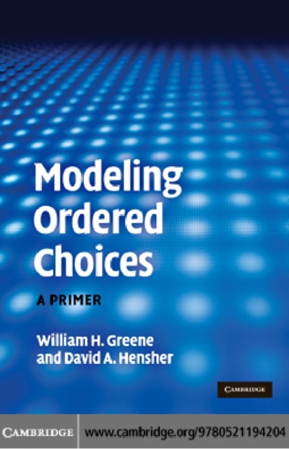 Modeling Ordered Choices : A Primer, PDF eBook