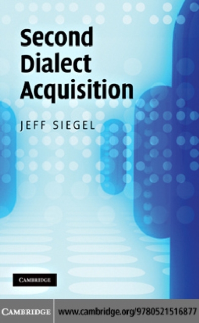 Second Dialect Acquisition, PDF eBook