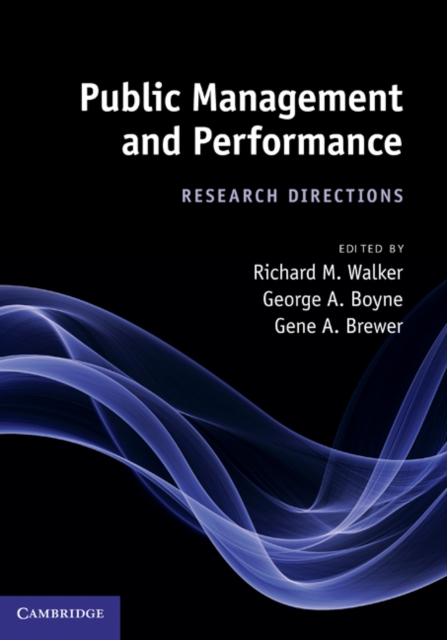 Public Management and Performance : Research Directions, EPUB eBook