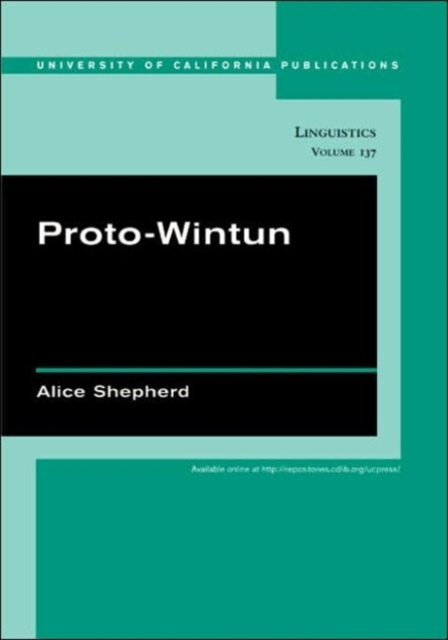Proto-Wintun, Paperback / softback Book