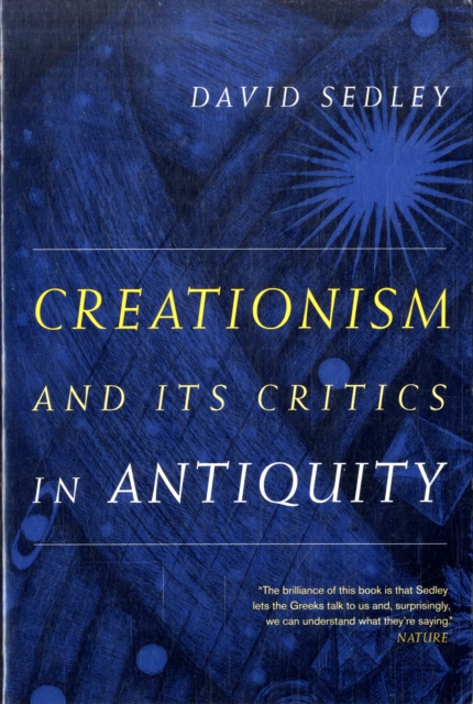 Creationism and Its Critics in Antiquity, Paperback / softback Book