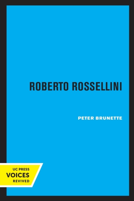 Roberto Rossellini, Paperback / softback Book