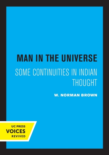 Man in the Universe : Some Continuities in Indian Thought, Paperback / softback Book