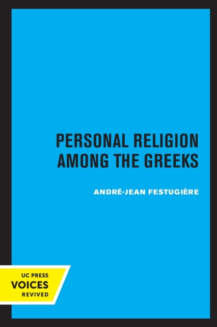 Personal Religion Among the Greeks, Paperback / softback Book