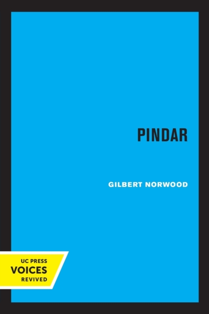 Pindar, Paperback / softback Book