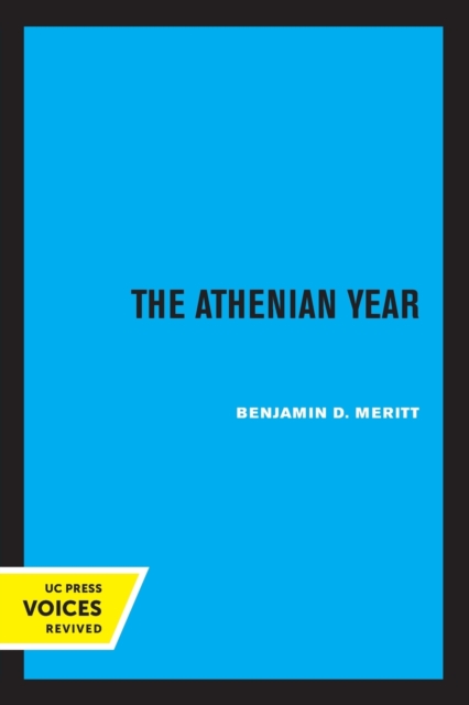The Athenian Year, Paperback / softback Book
