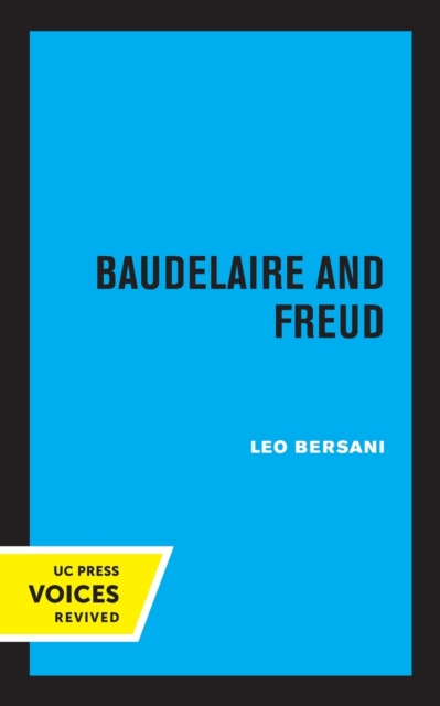 Baudelaire and Freud, Paperback / softback Book