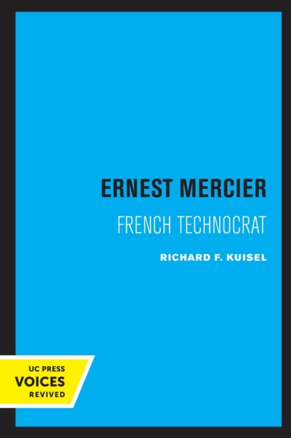 Ernest Mercier : French Technocrat, Paperback / softback Book