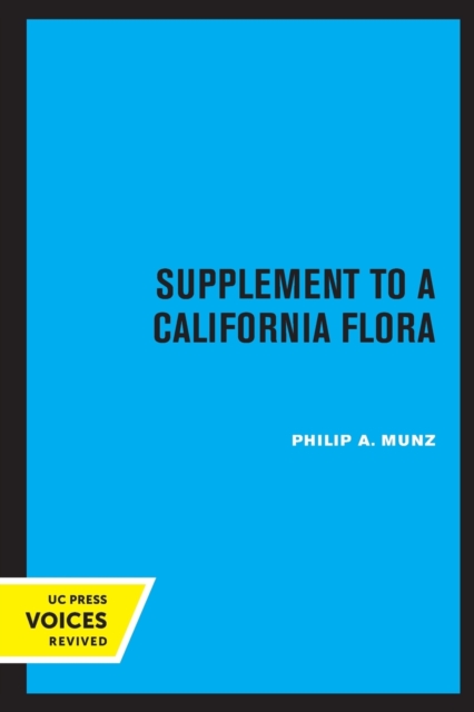 Supplement to A California Flora, Paperback / softback Book