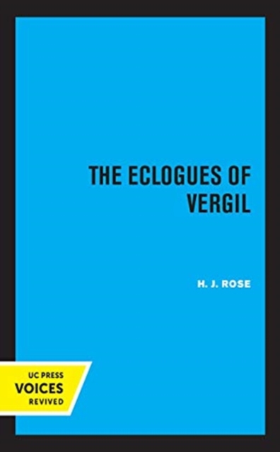 The Eclogues of Vergil, Hardback Book