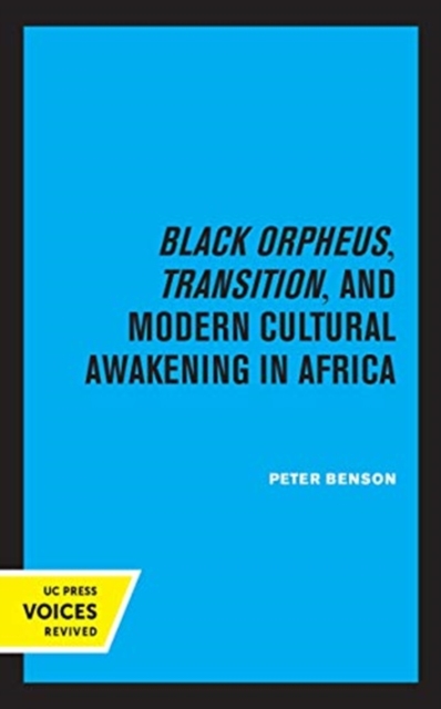 Black Orpheus, Transition, and Modern Cultural Awakening in Africa, Hardback Book