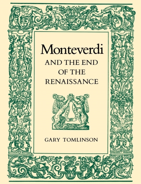 Monteverdi and the End of the Renaissance, PDF eBook