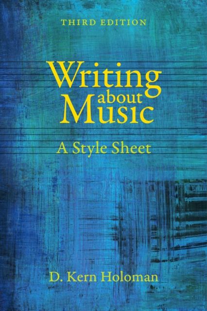 Writing about Music : A Style Sheet, EPUB eBook