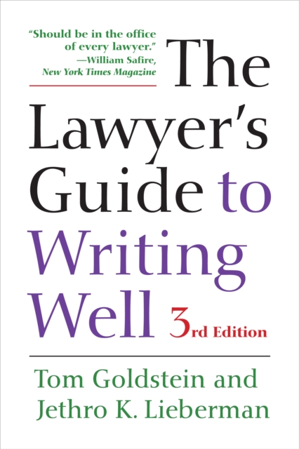 The Lawyer's Guide to Writing Well, EPUB eBook