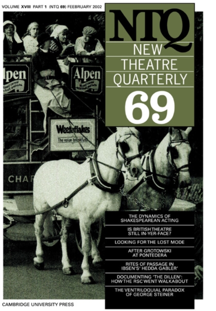 New Theatre Quarterly 69: Volume 18, Part 1, Paperback / softback Book