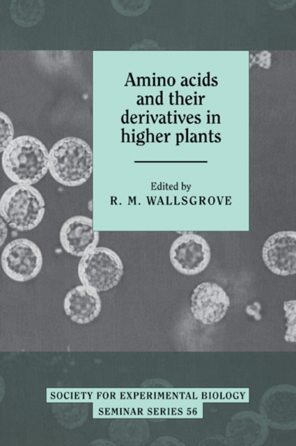 Amino Acids and their Derivatives in Higher Plants, Paperback / softback Book