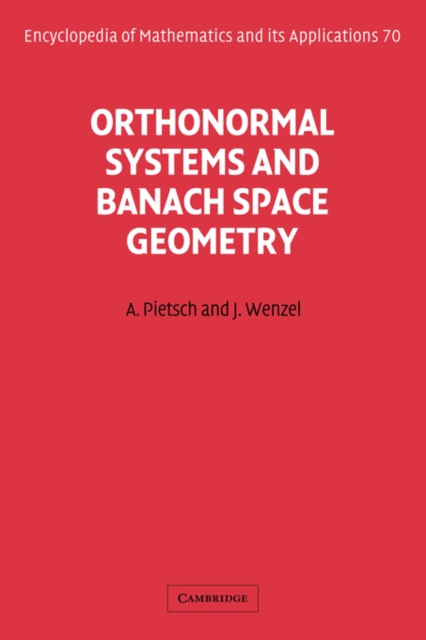 Orthonormal Systems and Banach Space Geometry, Paperback / softback Book