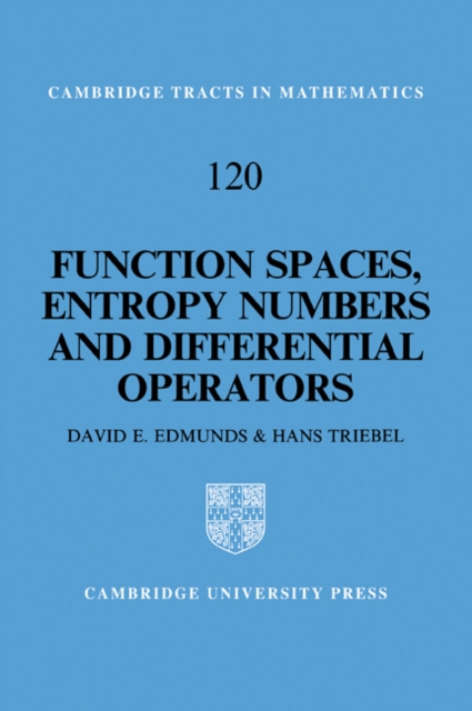Function Spaces, Entropy Numbers, Differential Operators, Paperback / softback Book
